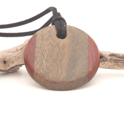 Palo Santo & Cocobolo Circle Pendant