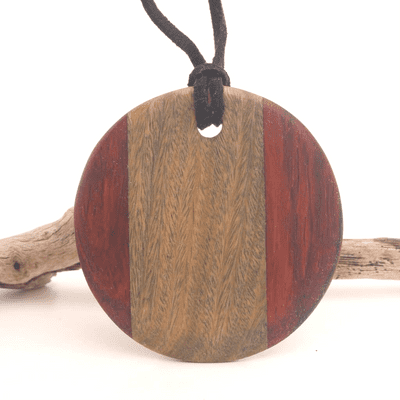 Palo Santo & Cocobolo Large Circle Pendant