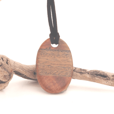 Palo Santo & Cocobolo Oval Pendant 2