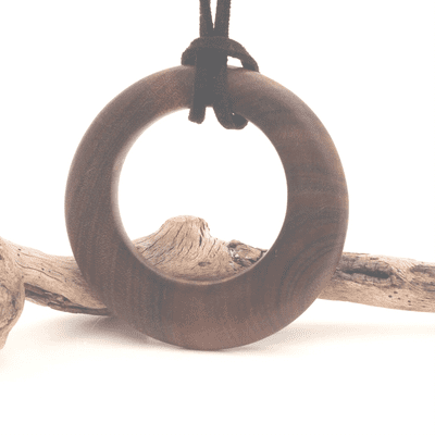 Palo Santo Large Circle Pendant 2