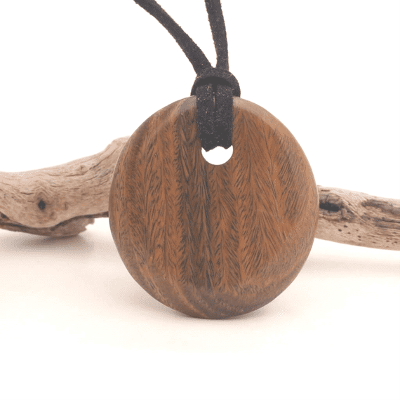 Palo Santo Small Circle Pendant