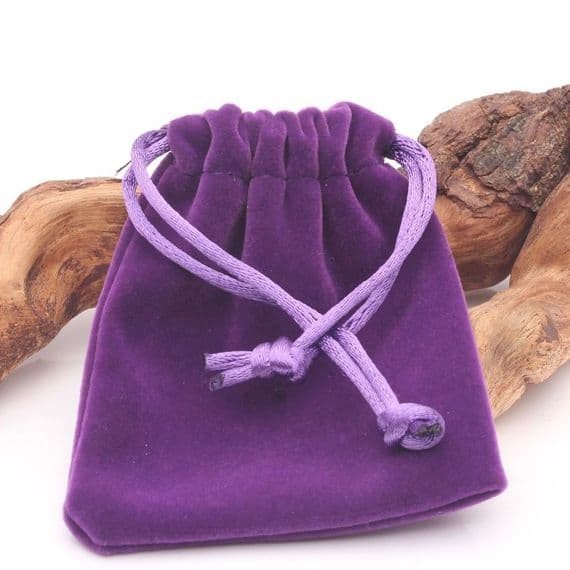 Purple Drawstring Bag