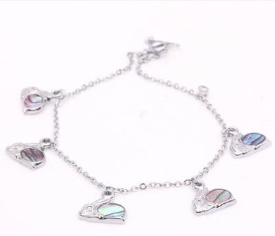 Rabbit shaped Paua Shell Bracelet