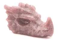 Raspberry Aventurine Dragon Skull