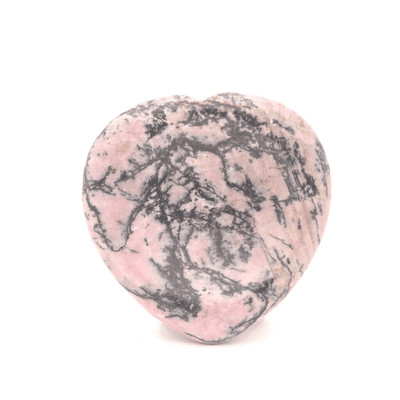 Rhodonite Heart Shaped Worry Stone 1