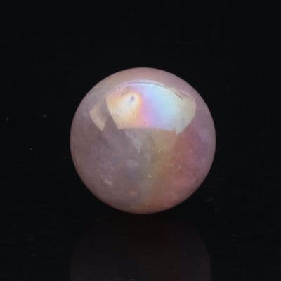 Rose Aura Rainbow Quartz  Sphere 4