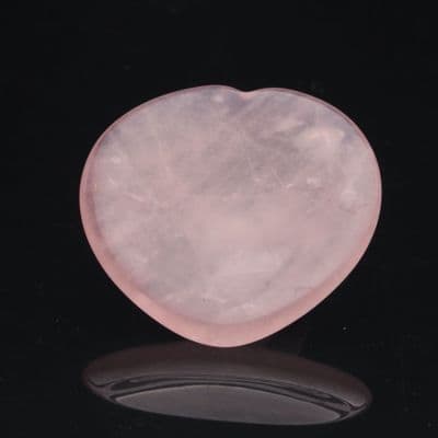 Rose Quartz Heart Shaped Worry Stone  3