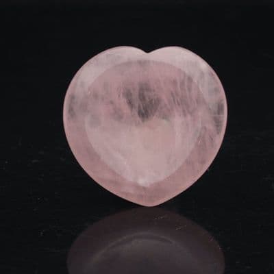 Rose Quartz  Heart Shaped Worry Stone 8