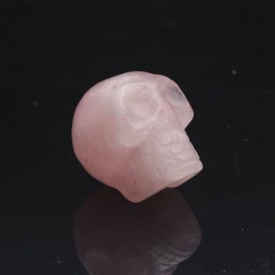 Rose Quartz Mini Skull 1