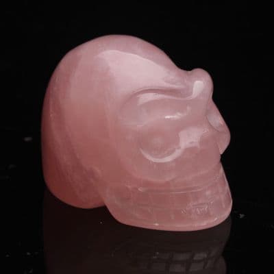 Rose Quartz Skull 7