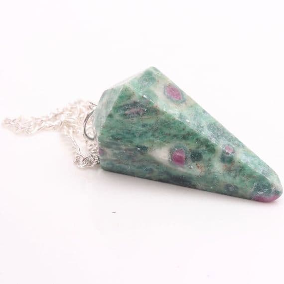 Ruby in Fuchsite Pendulum