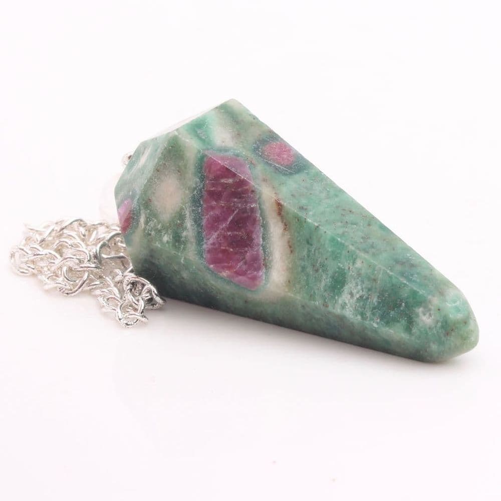 Fusee Chain Ruby Ruby in Fuchsite Pendulum