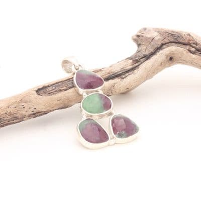 Ruby in Zois​ite Pendants