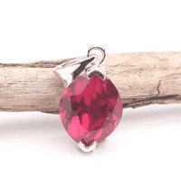 Ruby Red Siberian Quartz Pendant