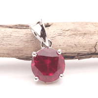 Ruby Red Siberian Quartz Pendant