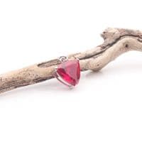 Ruby Red Siberian Quartz Pendant