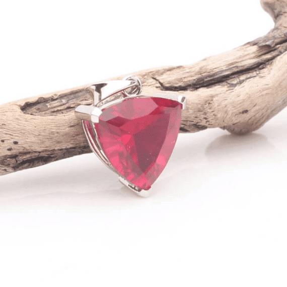 Ruby Red Siberian Quartz Pendant