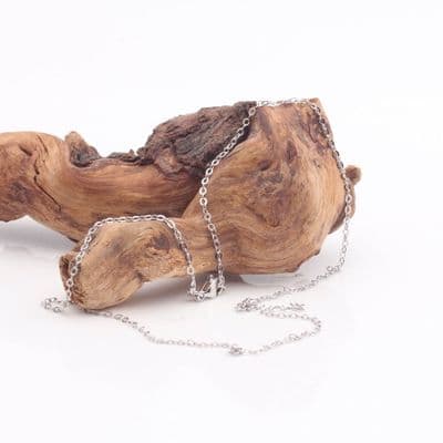 Silver Plated Trace Chain 46cm (18