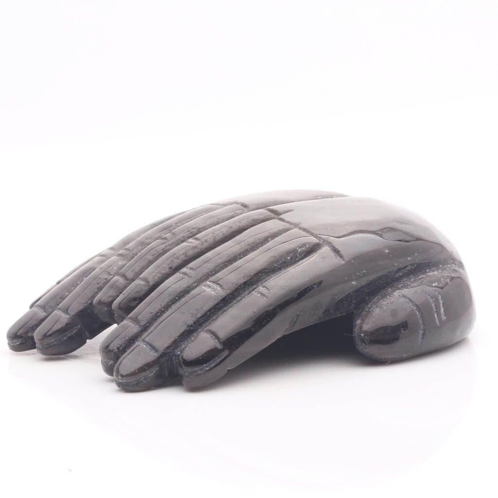 Silver-Sheen Obsidian Hands