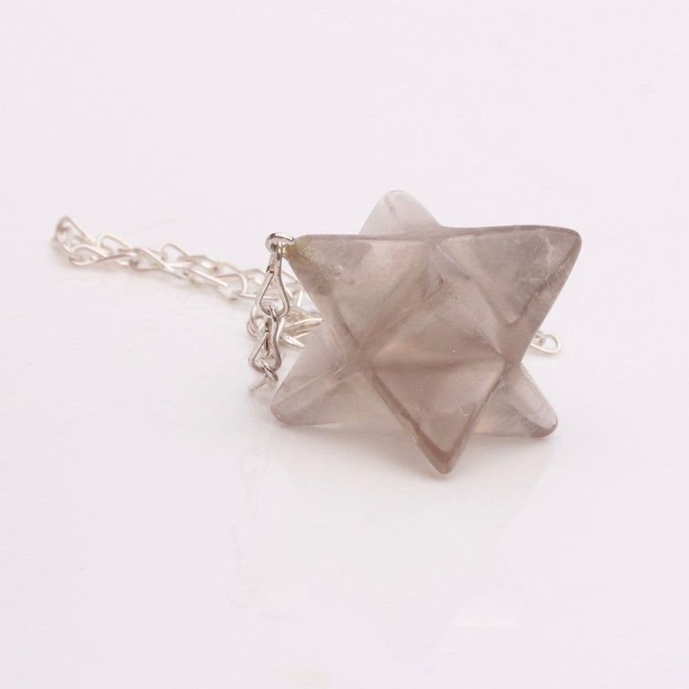 Rose Quartz Merkaba Crystal Pendant | GAIA CENTER Crystal shop in CYPRUS