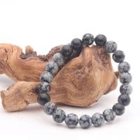 Snowflake Obsdian Bracelet