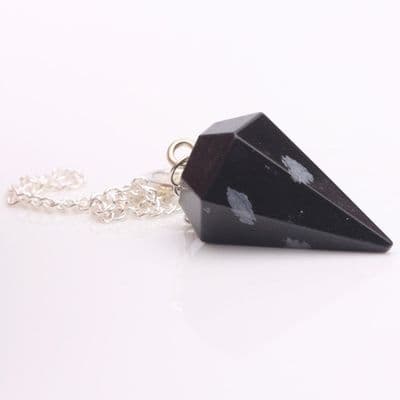 Snowflake Obsidian Pendulum 2