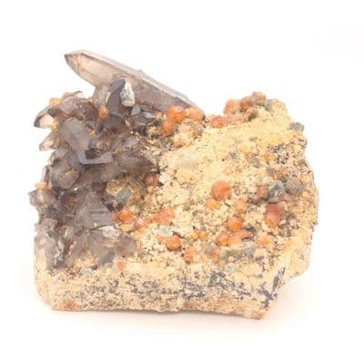 Spessartine Garnet with Smokey Quartz 1