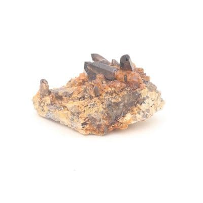Spessartine Garnet with Smokey Quartz 2