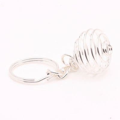 Spiral Cage Keyring  20mm