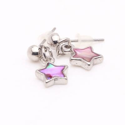 Star shaped Paua Shell Earrings