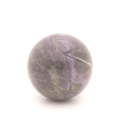 Stichtite with Serpentine Sphere