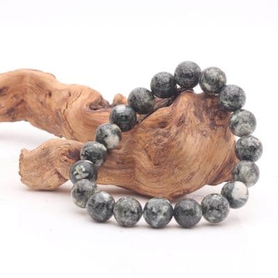Stonehenge Bluestone Power Bead Bracelet (Preseli Dolerite) (10mm)