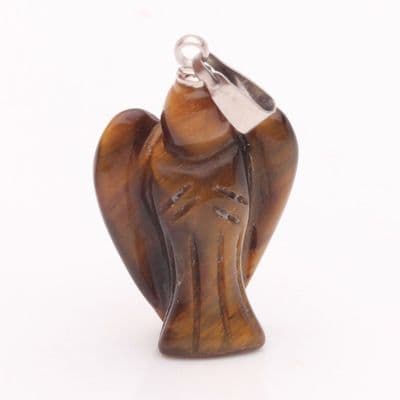 Tiger Eye Angel Pendant 12