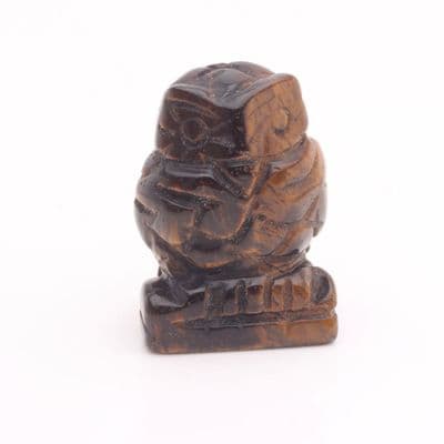 Tiger Eye Owl Carving 2