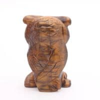 Tiger Eye Owl Carving 5