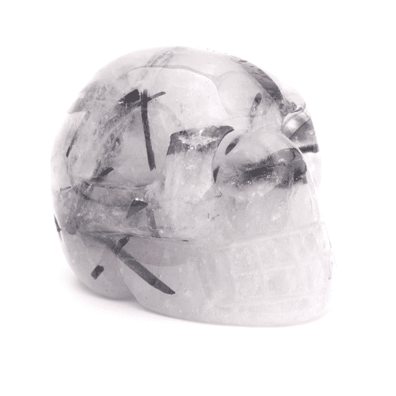 Tourmalated Quartz Skull
