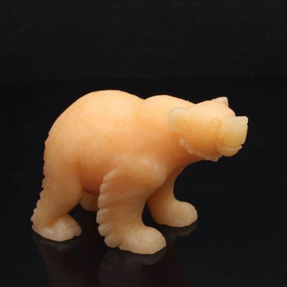 Yellow Calcite Bear 1