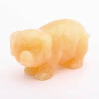 Yellow Calcite Pig