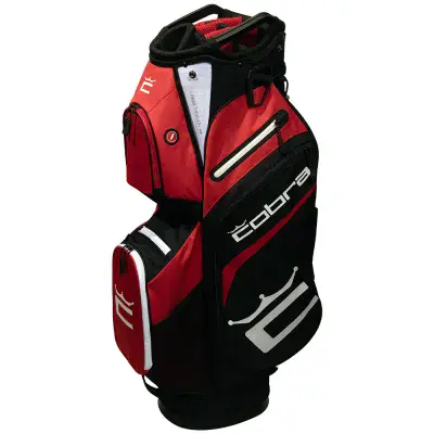 COBRA SIGNATURE CART BAG BRIGHT WHITE HIGH RISK RED