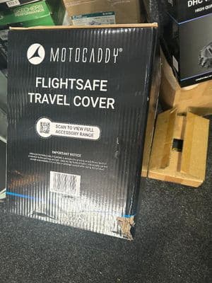 MOTOCADDY FLIGHT SAFE DAMAGED BOX