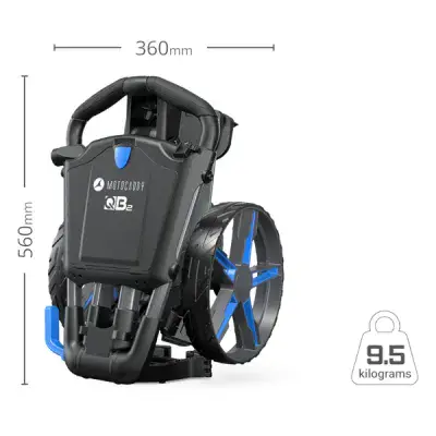 MOTOCADDY QB2 PUSH TROLLEY BLUE