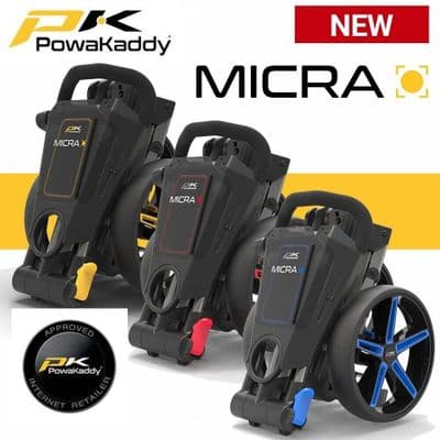 POWAKADDY MICRA MANUAL PUSH GOLF TROLLEY