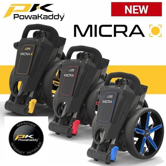 POWAKADDY MICRA MANUAL PUSH GOLF TROLLEY