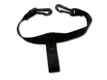 Elastic strap with clips for Powakaddy lower bag housing