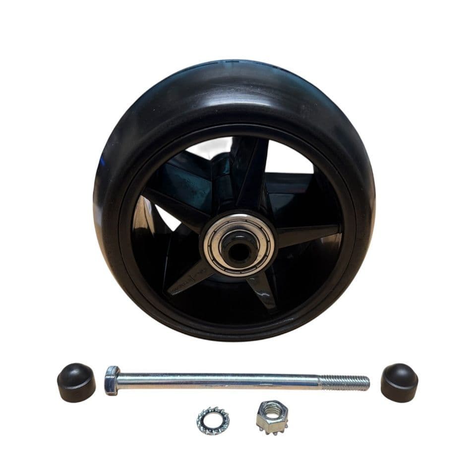 Front wheel assembly for Powakaddy