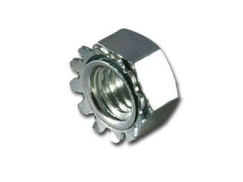 M8 Barbed Nut Zinc Plated