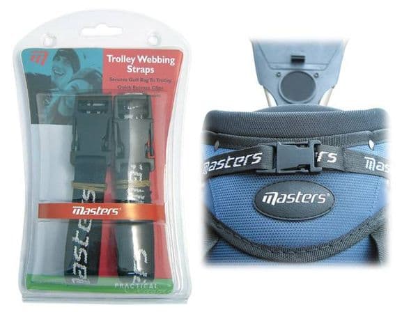 Pack of 2 Golf Trolley Webbing Straps