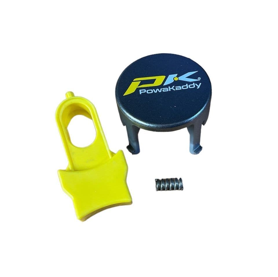 Powakaddy Wheel Cap, Release & Spring (Silver)