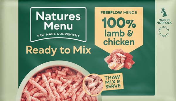 NATURES MENU 2kg Freeflow Lamb & Chicken