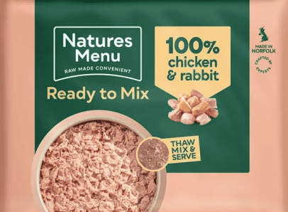 NATURES MENU CHICKEN & RABBIT MINCE 12 x 400g